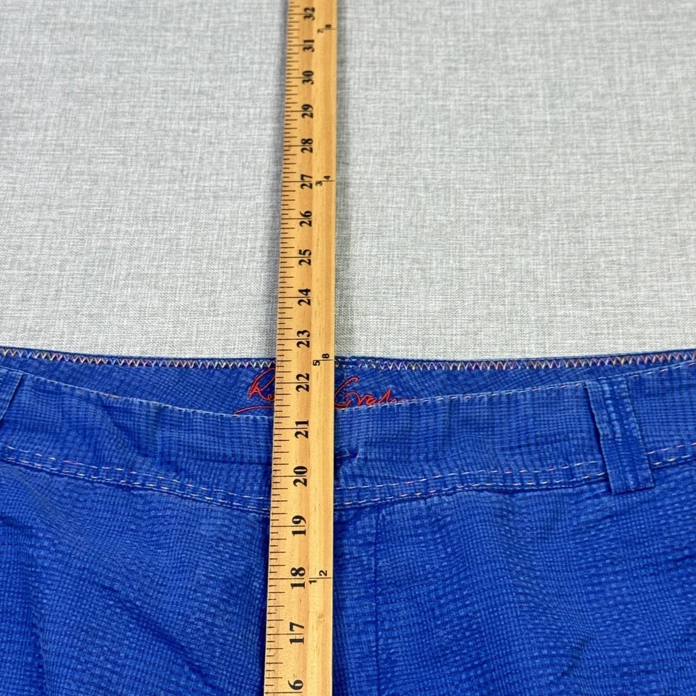 Robert Graham‎ Shorts Mens 38 Blue Chino Flat Front Cotton Polyester 9 Inseam